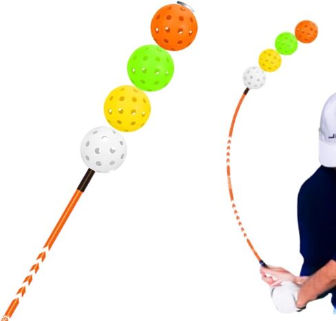 أداة مساعدة مدرب أرجوحة الجولف المبهرة - عصا سوط للإحماء والسرعة مع ضوء LED لتحسين التأخر والطاقة والإيقاع والتوازن in Kuwait