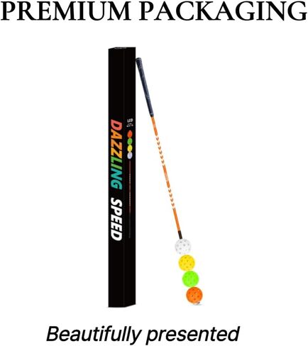 أداة مساعدة مدرب أرجوحة الجولف المبهرة - عصا سوط للإحماء والسرعة مع ضوء LED لتحسين التأخر والطاقة والإيقاع والتوازن in Kuwait