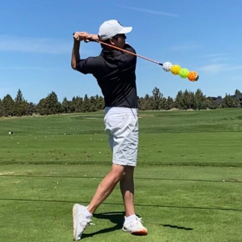 أداة مساعدة مدرب أرجوحة الجولف المبهرة - عصا سوط للإحماء والسرعة مع ضوء LED لتحسين التأخر والطاقة والإيقاع والتوازن in Kuwait