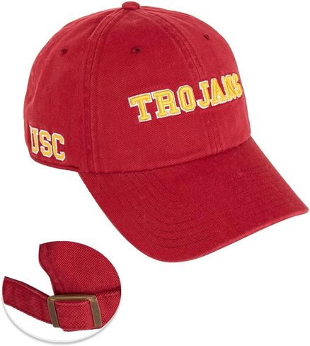 Desert Cactus USC Baseball Hat University of Southern California Trojans Brimmed Embroidered Hats Cap Adjustable Cloth Strap Adult (Style D1) Red in Saudi Arabia