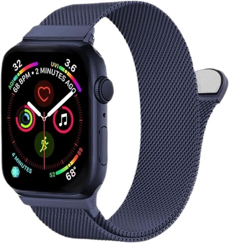 Stainless Steel Mesh Loop for Apple Watch Band 38mm 40mm 41mm 42mm(Series 10), Magnetic Clasp Replacement Bands for iWatch Ultra Series 9 8 SE 7 6 5 4 Women & Men in Saudi Arabia