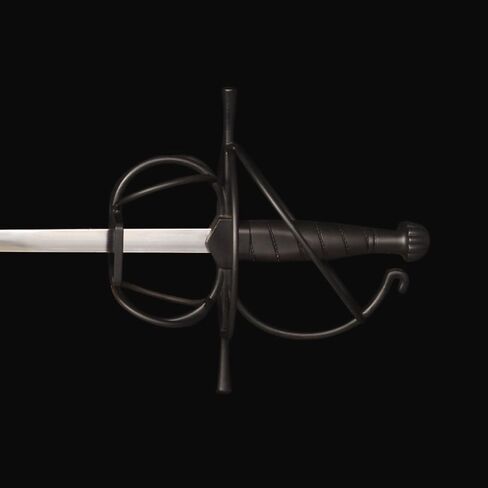 Cosplay Martial Sword Arts Renaissance Rapier Fencing Spanish Swept Hilt Guard Sword Red in Saudi Arabia