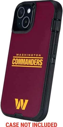 غلاف هاتف Skinit متوافق مع OtterBox Defender iPhone 14 - تصميم سلسلة أداء NFL Washington Commanders المرخص رسميًا in Saudi Arabia