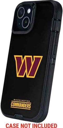 Skinit Decal Phone Skin Compatible with OtterBox Defender iPhone 13 - Officially Licensed NFL Washington Commanders Black Background Design in Saudi Arabia