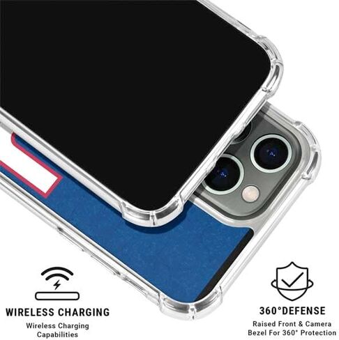 Skinit Clear Phone Case Compatible with iPhone 15 Pro Max - Officially Licensed NFL New York Giants Distressed Design in Saudi Arabia