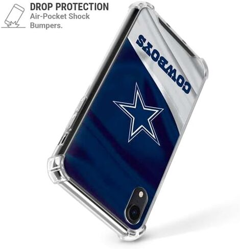 Skinit Clear Phone Case Compatible with iPhone XR - Officially Licensed NFL Dallas Cowboys Design in Saudi Arabia