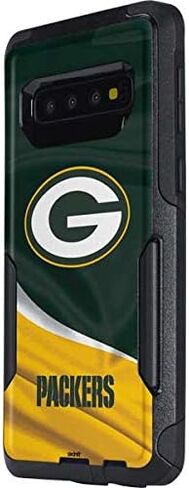 ملصق Skinit متوافق مع OtterBox Commuter Galaxy S10 Plus - تصميم Green Bay Packers المرخص رسميًا من الدوري الوطني لكرة القدم الأمريكية in Saudi Arabia