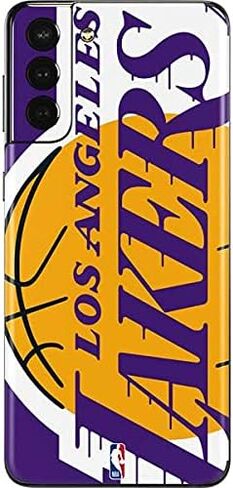 Skinit Decal Phone Skin Compatible with Samsung Galaxy S21 Plus 5G - Officially Licensed NBA Los Angeles Lakers Large Logo Design in Saudi Arabia
