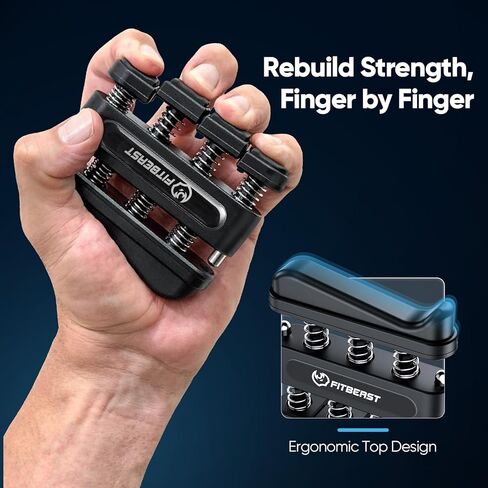 FitBeast Grip Strength Tester Set with Hand Strengthening Tools – Track Progress, Build Strength & Support Hand Recovery (3-in-1 Kit) in Saudi Arabia