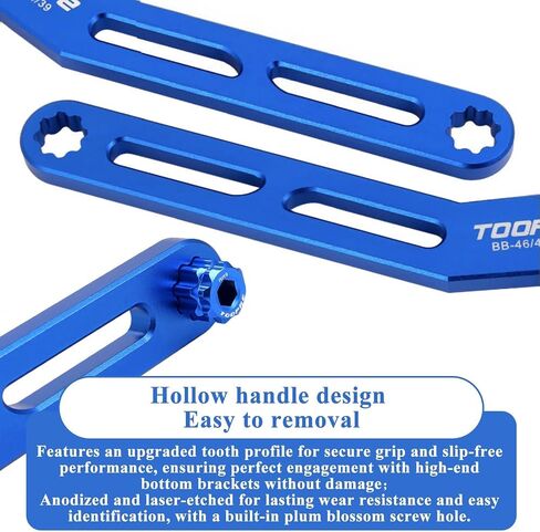 6-in-1 Bike Crank Removal Tool Bottom Bracket Removal Tool for 12/16-Notch 39/41/44/46/49mm Bottom Bracket Wrench Compatible with Shimano, SRAM DUB, FSA, Rotor, Truvativ GXP, Chris King in Kuwait