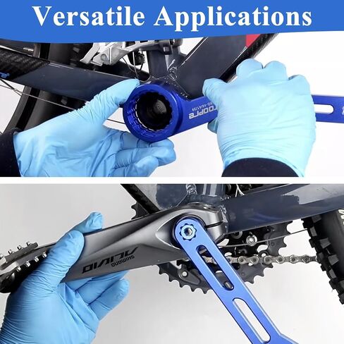 6-in-1 Bike Crank Removal Tool Bottom Bracket Removal Tool for 12/16-Notch 39/41/44/46/49mm Bottom Bracket Wrench Compatible with Shimano, SRAM DUB, FSA, Rotor, Truvativ GXP, Chris King in Kuwait