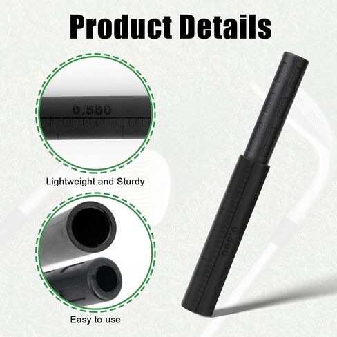 8pcs Golf Club Extensions, Golf Club Graphite Shaft Extenders Putter Shaft Extension Practical Accessories for Golfers in Saudi Arabia