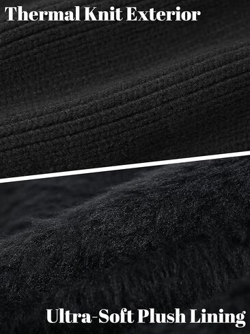 قبعة صوفية متماسكة للشتاء قبعة حرارية مبطنة بالصوف مع غطاء للأذنين مبطن بالصوف للرجال والنساء في الهواء الطلق الطقس البارد in Kuwait