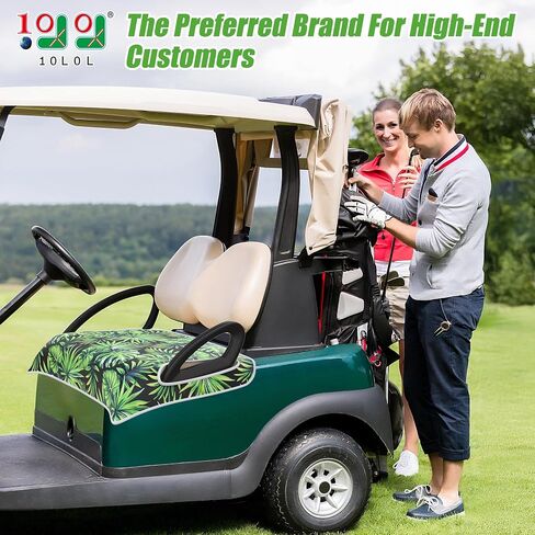10L0L Universal Golf Cart Seat Covers/Seat Blanket for EZGO TXT/RXV & Club Car DS/Precedent, Breathable Seat Towel/Seat Cushions with Non-Slip Backing, All-Season Comfort (Not for Yamaha) in Saudi Arabia