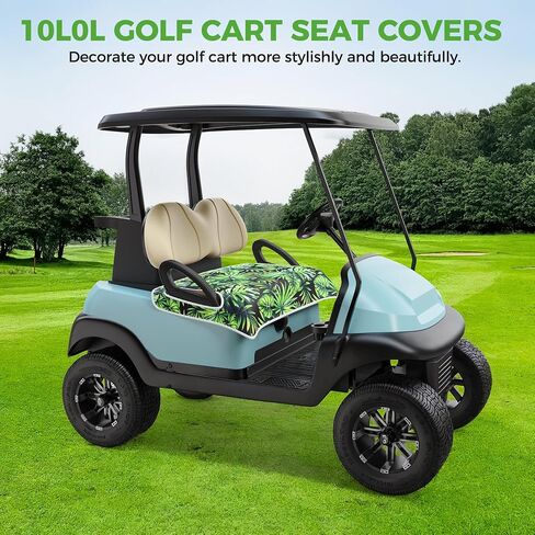 10L0L Universal Golf Cart Seat Covers/Seat Blanket for EZGO TXT/RXV & Club Car DS/Precedent, Breathable Seat Towel/Seat Cushions with Non-Slip Backing, All-Season Comfort (Not for Yamaha) in Saudi Arabia