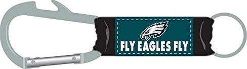 Philadelphia Eagles Fly Eagles Fly Tagline Carabiner Keychain with Buildin Bottle Opener in Saudi Arabia