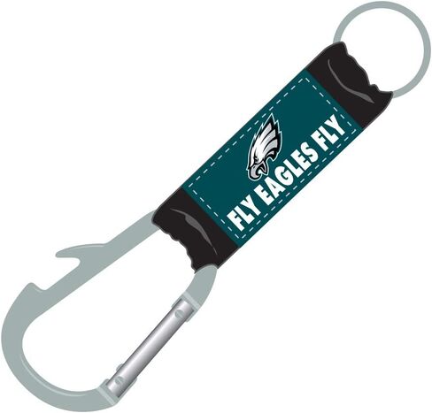 Philadelphia Eagles Fly Eagles Fly Tagline Carabiner Keychain with Buildin Bottle Opener in Saudi Arabia