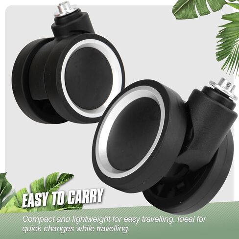 عجلات استبدال الأمتعة ، 2 PCS Universal حقيبة عجلات مزدوجة الصفوف لإصلاح DIY تجنيب العجلات أجزاء الأمتعة البديلة ، V-LN3 in Kuwait