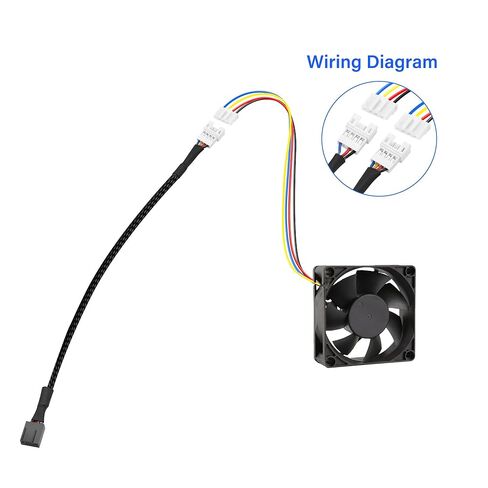 CP Main Chassis Channel Fan Motherboard 2510 4p Male to PH2.0 4p Fanm Fan Adapter لكل من التحكم في سرعة PWM وإشاراته (RPM/Alarm) 30 سم/11.8 في (حزمة 2) (1 إلى 2) in Saudi Arabia