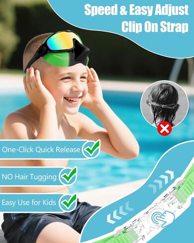 Aegend Swim Goggles with Nose Cover, 2 Pack Wide View Swimming Mask Anti-Fog/UV in Saudi Arabia