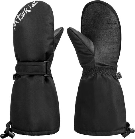 Ski Mittens & Snow Gloves for Men Women Kids - Touchscreen Waterproof Thermal Insulated Winter Gloves for Skiing, Snowboarding and Cold Weather in Saudi Arabia