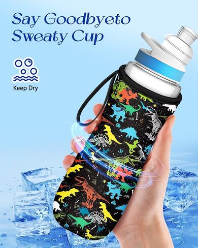 Water Bottle Sleeve for Cirkul 22 oz - Bottles Cover Holder Carrier Bag with Handle Strap in Saudi Arabia
