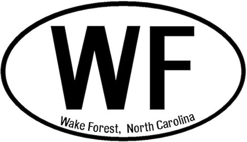 ملصق CafePress Wake Forest، ملصق بيضاوي لمصد السيارة البيضاوي من كارولينا الشمالية in Saudi Arabia