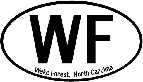 ملصق CafePress Wake Forest، ملصق بيضاوي لمصد السيارة البيضاوي من كارولينا الشمالية in Saudi Arabia