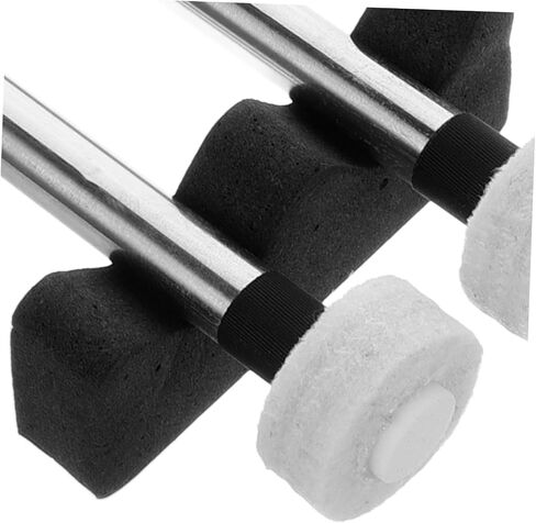 2pairs Tongue Drum Mallets with Bracket Felt Drumsticks for Percussion for Singing Bowl Meditation and Yoga Design for Adults in Saudi Arabia