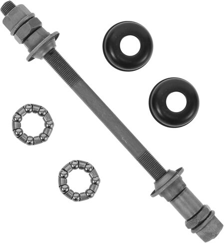 High-Strength Solid Rear Axle Kit Mountain Bike Hub Ball Bearings for Enhanced Durability and Stability Universal Fit for Most Bikes Grey Finish in Saudi Arabia