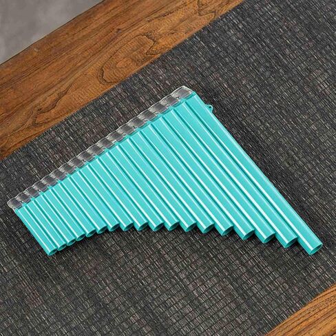 18 Pipes Pan Flute, C Tone & Wide Range of G G3, ABS Panpipes with Carry Bag for Chinese Traditional Woodwind Instrument (Orange) in Kuwait