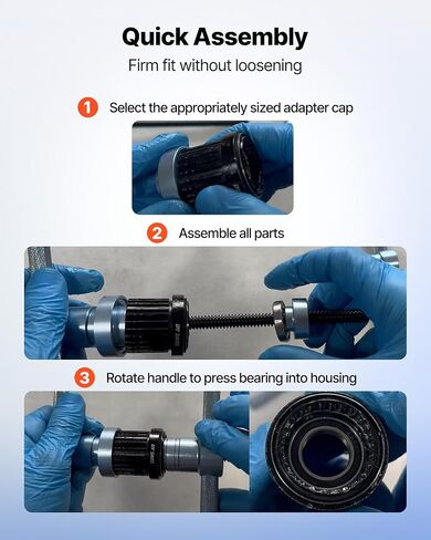 VEVOR Bicycle Bearing Press Kit, Bike for Wheels/Hub Bearing Installation with Bushings & Wrenches, Bike Soft Tail Frame Turning Point Hub Assembly Tool 25pcs in Saudi Arabia