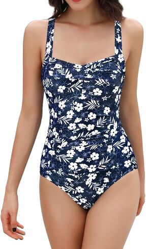 Women's Deep V-Neck Belt Bathing Suit Low Back High Cut One Piece Swimsuit in Saudi Arabia