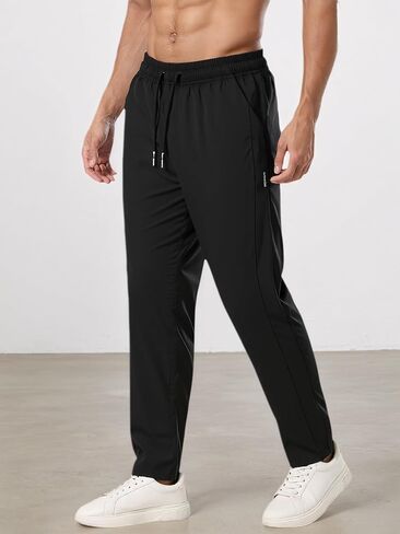 Men's Sweatpants Elastic Waist Breathable Athletic Pants with Pockets Gym Running in Saudi Arabia