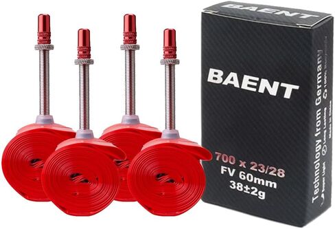Bibike 4-Pack 700x18-28c/32-43c TPU Inner Tubes with 60mm/80mm Presta Metal Valves in Saudi Arabia