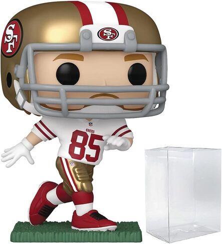 كرة قدم بوب: 49ers - شخصية جورج كيتل فانكو من الفينيل (مع حافظة حماية صندوقية متوافقة)، متعددة الألوان، 3.75 بوصة in Saudi Arabia