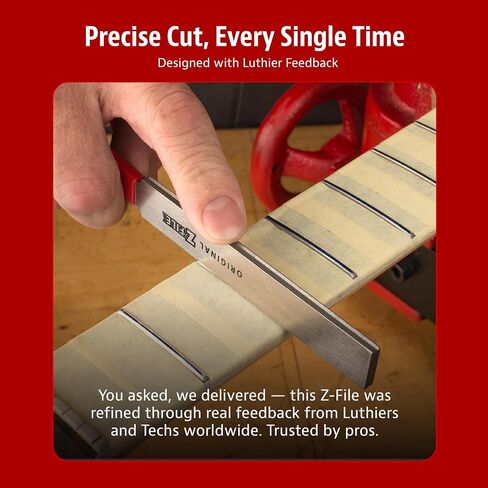 StewMac Z-File Guitar Fret Crowning File, Centered – V-Shaped Diamond Fret Crowning File – Cuts Both Sides Evenly for Fast & Easy Crowning in Saudi Arabia