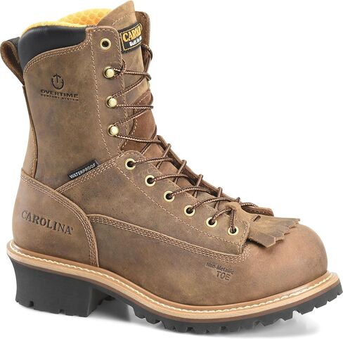 Carolina Men's CA9828 Driller 8Composite Toe Waterproof Logger Dark Brown 13 EE in Saudi Arabia