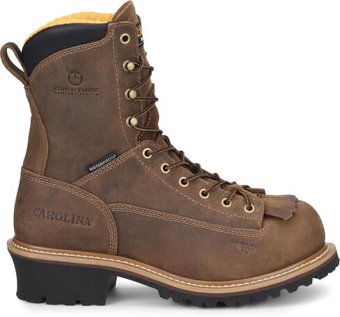 Carolina Men's CA9828 Driller 8Composite Toe Waterproof Logger Dark Brown 13 EE in Saudi Arabia