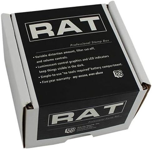 usbargainsound.com Pro Co RAT 2 Distortion/Fuzz/Overdrive Effects Pedal & 1 FREE StageMASTER SEGLL-06 6"" Right Angle to Right Angle Patch Cable, Black in Saudi Arabia