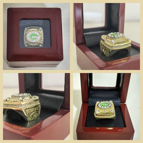 TREASURE GREEN-BAY 1996/2010 خاتم البطولة GOLD & LUXURY BLACK BOX LEGEND VICTORIOUS RARE SPORTS FAN GIFT SERIES - مجموعة عرض العطلات in Saudi Arabia