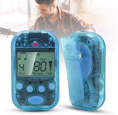 Metronome, 30 To 280 Bpm Easy And Convenient To Carry And Fix Multi-functional Mini Digital Metronome For Musican Lovers(blue) in Saudi Arabia