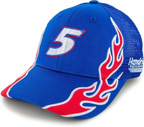علم متقلب الرياضة كايل لارسون 2025 لهب #5 قبعة شبكية Snapback باللون الأزرق in Saudi Arabia