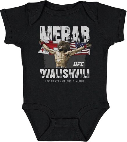 بدلة قطعة واحدة للرضع من 500 مستوى من Merab Dvalishvili UFC - علم Merab Dvalishvili in Saudi Arabia