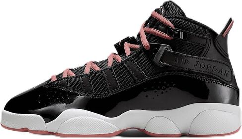 Jordan 6 Rings Big Kids' Shoes (Black/White/Anthracite/Rust Pink) in Saudi Arabia