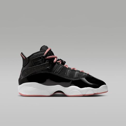 Jordan 6 Rings Big Kids' Shoes (Black/White/Anthracite/Rust Pink) in Saudi Arabia