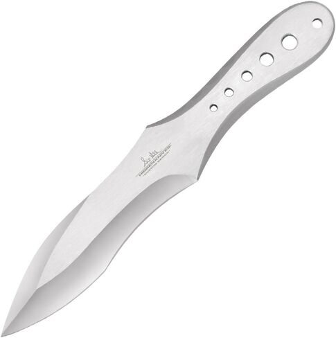 مجموعة جيل هيبين جينكس برو قاذف ثلاثية كبيرة | 3 رمي السكاكين | قطعة واحدة من الفولاذ المقاوم للصدأ | متوازن تمامًا للرمي | يشتمل على غمد نايلون متين مع بطانة صلبة | 11 بوصة الطول الإجمالي in Kuwait