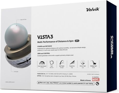 Volvik Vista3 Colored Marker Marvel Golf Balls (One Dozen) in Saudi Arabia
