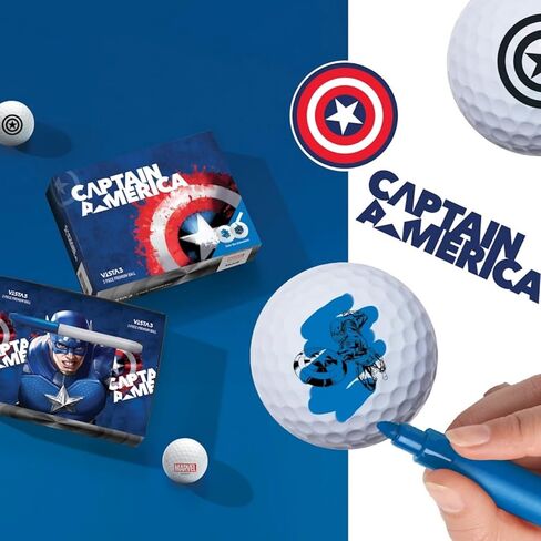 Volvik Vista3 Colored Marker Marvel Golf Balls (One Dozen) in Saudi Arabia