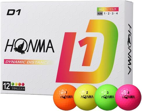 本間ゴルフ Honma 2024 D1 Ball 1 Dozen (12 Balls) Golf Certified Ball in Kuwait